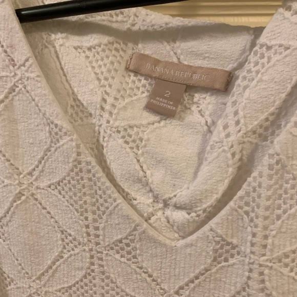 Banana Republic White Eyelet Dress - Picture 4 of 7